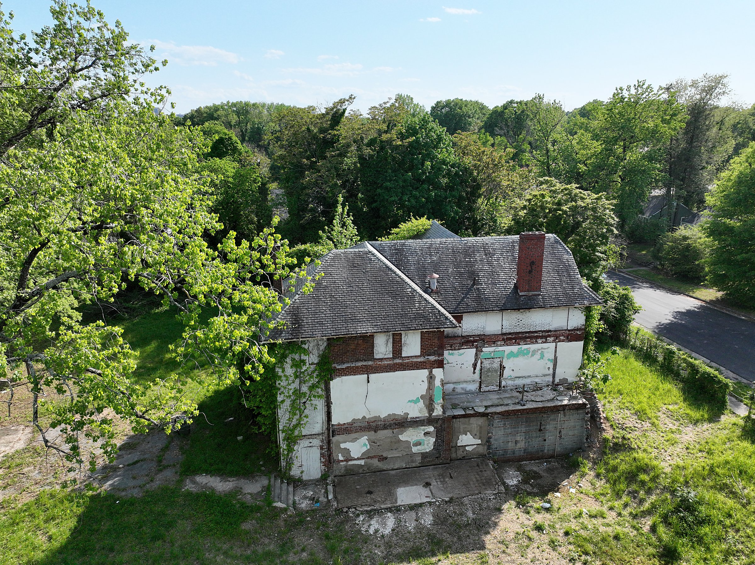 Chestnut Flats construction, the site as found
